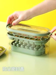 kokepope Silicone Ice Cube Tray with Lid Bin Container Box Ice Maker Mold (54 CUBES)