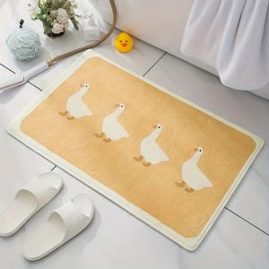 VIKAMA Cartoon Duck Carpet Home Decor Simple Pattern Soft And Absorbent Entrance Door Bathroom Non-Slip Durable Floor Mat