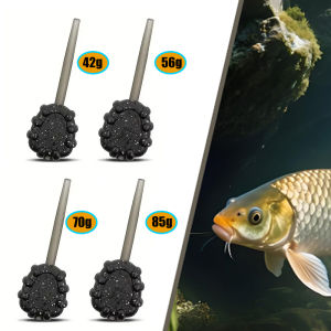 YOTO 3pcs Carp Fishing Weights (42g/56g/70g/85g) - Pure Lead Center Pass Pendant for Quick Lead Change Fishing Accessories