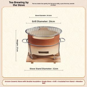 GESHU | Indoor Charcoal Stove Set For Tea Brewing And Grilling