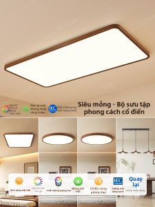 AOMAO | Walnut Wood Japanese Modern Simple Retro Wooden Ceiling Light