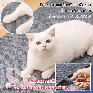 【ของมาใหม่】Pet club แผ่นลับเล็บแมวติดโซฟา แผ่นแมวปีน แผ่นกันข่วน ที่มีกาวในตัว 3ขนาดให้เลือก ที่ลับเล็บแมว ของดีที่ทาสแมวต้องมี สีดำ สีเทา ปกป้องโซฟาจากรอยขีดข่วนของแมว พรมลับเล็บแมว แผ่นลับเล็บสัตว์เลี้ยงที่ตัดได้ Protective Mat for Scratch-Resistant