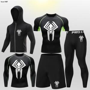 Superhero 2D Compression Set Kids Gym Fitness Sport Suit MMA Rashguard BJJ Boxing Children Muay Thai Fightwear