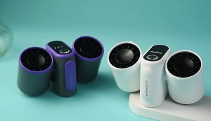 Waist-Hanging Fan with Power Bank & LCD Display - High Capacity Battery for All-Day Cooling