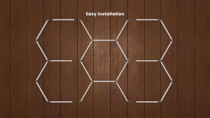 RGB Hexagon Wall Light with Music Mode DIY Design Multi Color LED Honeycomb Panel Lights Remote Control Speed Adjustable for Club Party Home Decor
