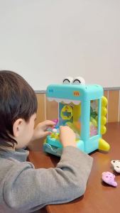CONUSEA | Electric Mini Claw Machine Catch Doll Grabber with Light Sound Stuffed Toys Crane Gacha Machines Children Xmas Birthday Toys
