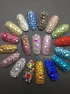 Super Shiny Fire Drill Flat Bottom Glass Nail Art Drills Popular AB Drill Colorful Drills Mix Assorted Beauty Tools for Any Skin Type