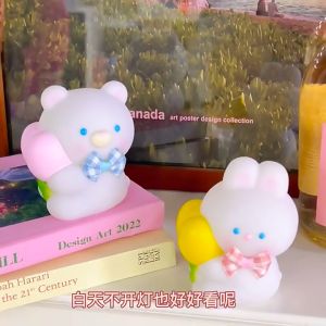 Mini Lamp 床头小夜灯 Lampu Tidur Mini Kartun Comel Lampu Malam LED Bateri Cute Cartoon Bedside Sleeping LED Night Light Kids Battery