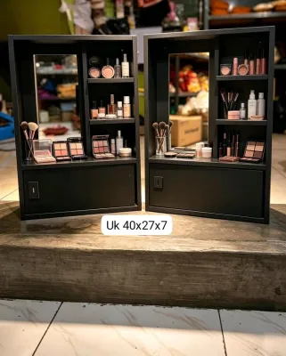Rak Gantung Kosmetik Meja Rias / Meja Rias 40x27x7 Free Cermin Minimalis