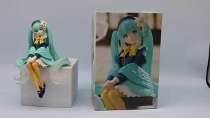 Bandai | 14cm Hatsune Miku Anime Figure Noodle Stopper Flower Fairy Miku Action Figure PVC Collection Model Ornament Toys Birthday Gifts