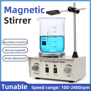 Magnetic Stirrer Hot Plate Laboratory Vortex Stirrer Heating Magnetic Mixer With Stir Bar 1L 2400rpm Lab Equipment Chemical