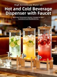Myonly | Tapped Water Dispenser High Capacity Food Grade Borosilicate Glass Bucket