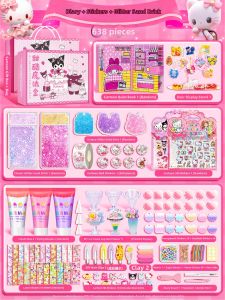 YANCHENYAN | Cute Cartoon Stickers and DIY Craft Materials Set Pink