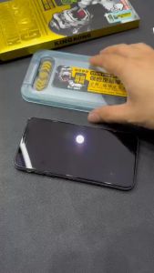 Kính Cường Lực KingKong Có Khung Tự Dán Ngăn Bụi Loa Dành Cho iPhone  X/XS/XS Max 11/11Pro/11Pro Max 12/12Pro/12Pro Max13/ 13Pro/13Pro Max iPhone 14/ 14Plus/ 14Pro/ 14ProMax iPhone 15 15Plus 15Pro 15ProMax iPhone 16Series