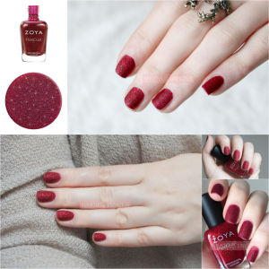 Zoya Nail Polish Gradient Starry Sky Matte Ice Sand Deep Wine Red Long-lasting Nail Art Products Easy to Dry High Coverage