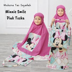 Mukena Anak Karakter Minie Pink Toska Sajadah