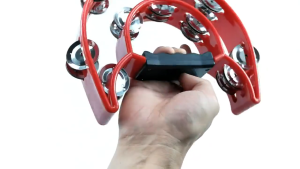 Special Hand-ring Bell HotCompact Double Half Moon Music Tambourine Percussion Tamborine Durable
