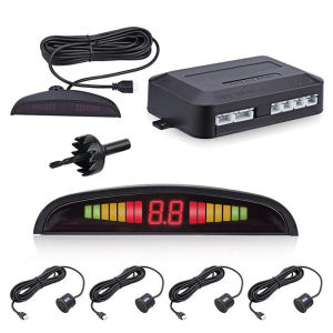 Telego 4 Parking Sensors Car Reverse Backup LED Display Car Auto Car Parking Radar Monitor Detector System