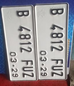 Plat Nomor Motor ( CUSTOM ) Murah Sudah Pake Logo