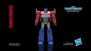 Transformers EarthSpark Optimus Prime Battle Trailer Playset with Action Figure Lights and Sounds Electronic Truck Toys for Kids 6 and Up