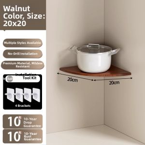 No-drilling Required Corner Kitchen Storage Shelf
