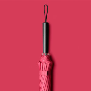 Large Automatic Windproof Umbrella Long Handle Straight Pole Mens Black Double Person Logo Advertising Umbrella Home Living