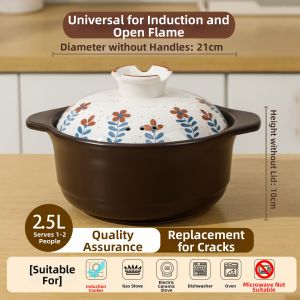 Multi-use Heat-resistant Ceramic Pot