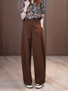 French Design Spring Beige Wide Leg Trousers