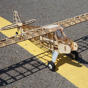 RealHawk J3 Cub 1010mm Balsa Wood RC Airplane Kit Airframe Only No Electronics Laser Cut DIY Hobby Model