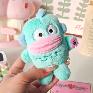 Cartoon Han Dun Clownfish Plush Toy Bag Pendant Keychain Childrens Large Mouth Fish Gift Soft Cuddly Stuffed Animal Charms