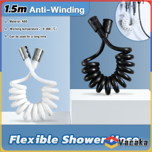 Vacaka 1.5m Scalable Sprinkler Hose For Shower And Bidet Black White