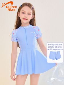K-BIRD | New Girls Training Swimsuit Set Sun Protection