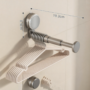 youqin | Multifunctional Telescopic Hanging Rod Suction Organizer