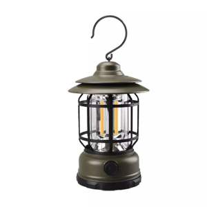 Vintage camping lantern retro rechargeable