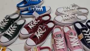 Sandal sepatu pria keren terbaru 2023 flat slop  bustong wanita import sneakers couple cewek cowok