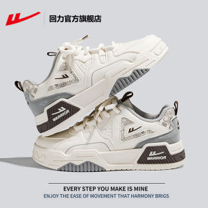 Warrior Flagship Store Mens Casual Shoes Bread Shoe Sport Board Shoes Low Top Synthetic Leather Upgraded Fall Collection