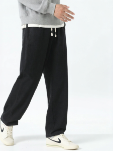 Warrior | Thick Warmth Mens Trousers Straight Loose Cotton
