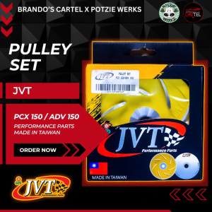 JVT PULLEY SET -  PULLEY DRIVE FACE AND BACK PLATE FOR MIO / PCX 150 ADV 150 BRANDOS CARTEL