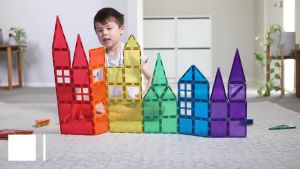 [Connetix Tiles] 36 Pieces Rainbow Shape Expansion Pack | SG Ready Stock | STEAM Educational Magnetic Tiles Learning Toy | Food Grade Non-Toxic - 3y+