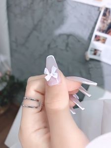 50pcs/pack Nail New Black White Mixed Bow Cute Bow-knot For Nails Art DIY Creation Resin Decoration Accessories经典黑白美甲蝴蝶结