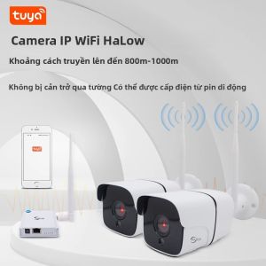 Camera IP Wifi Thông Minh Tuya HaLow 2MP HD Tầm Nhìn Ban Đêm An Ninh Gia Đình Đàm Thoại Hai Chiều Không Dây Tầm Xa 1000m Gắn Tường