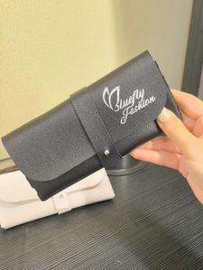 Retro Literary Simple Glasses Bag Soft Leather Portable Sunglasses Bag Storage Bag Glasses Case