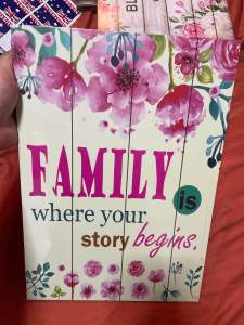 WALL DECOR FOR HOME/ BUSINESS ETC MADE OF HARD WOOD