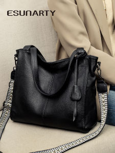 Fashionable Versatile Leather Handbag Womens 2025 New Large Capacity Lightweight Single Shoulder Crossbody Tote Bag