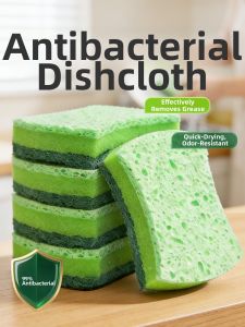 Antibacterial Water-Absorbing Cleaning Dish Sponge
