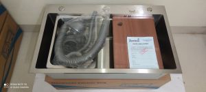 Chậu rửa chén bát đúc liền khối inox 304 1ngăn lớn( KT 750 x 460 và 780 x 460 mm )