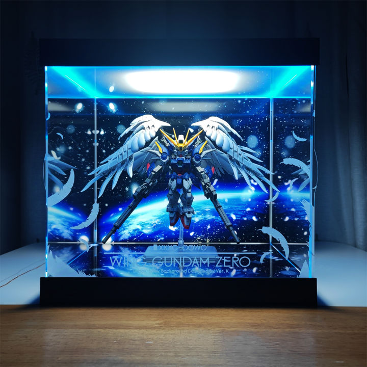 MGSD Wing Gundam Zero Special Model Display Box Liberation Toys Collectible Anime Cartoon Figure Case Storage Box