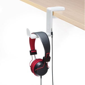 Sanwa Rotating Headset Stand Desk Edge Gaming Headphone Holder Office Headset Stand 360° Rotation Space Saving Organizer