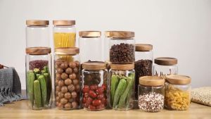 กาแฟบาร์ชาน้ำตาล ผลิตภัณฑ์กาแฟเสริมสร้างกระดูกยิบที่มีฝาปิดไม้ไผ่ ขนาดใหญ่สำหรับกาแฟน้ำตาล กาแฟแก้ว