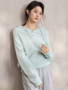Hooded Soft Comfy Loose Casual Wear Womens Sweater